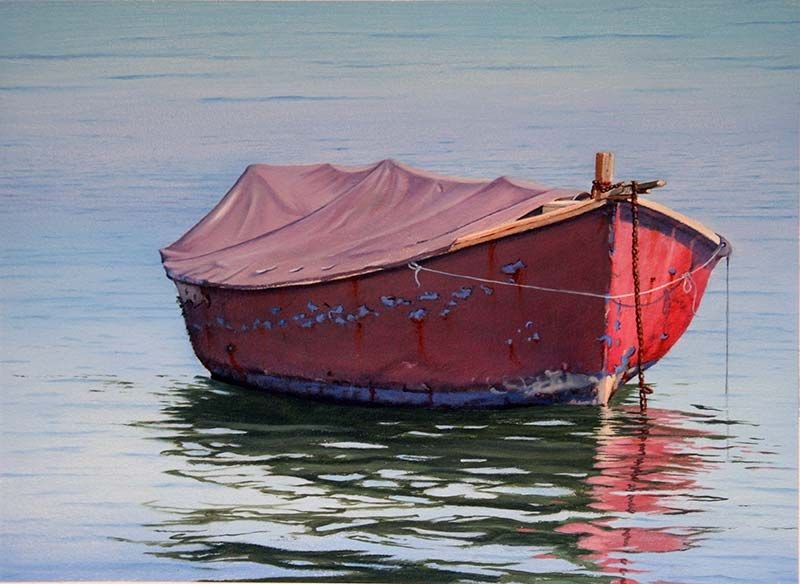 Neglected, acrylic on Arches paper, by James Ainslie