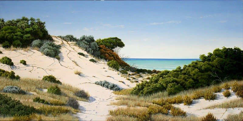 Cloud Wisps 1, acrylic on linen, by James Ainslie
