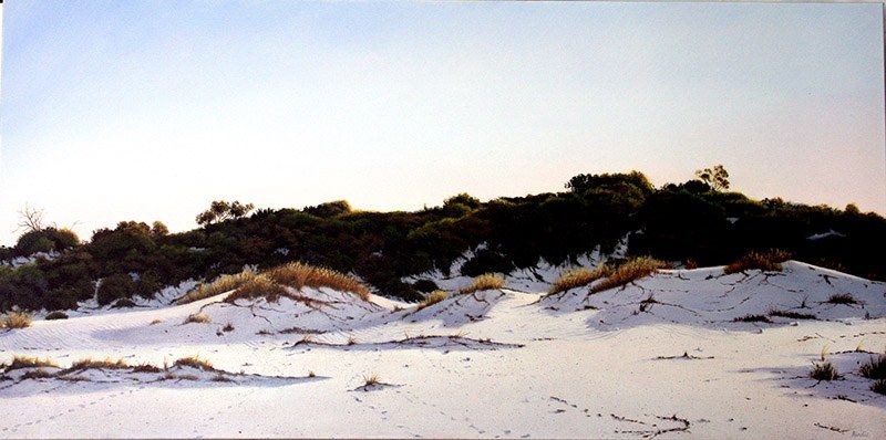 Cool Morning Walk, acrylic on linen, by James Ainslie